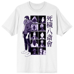 My Hero Academia Character Group Grid Crew Neck Short Sleeve Men's White T-shirt - 1 of 3