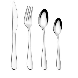 Itopfox 16 Piece Silverware Set for 4, Premium Stainless Steel Cutlery Set, Utensil Sets, Flatware for 4, Forks Spoons and Knives Set Dishwasher Safe - 1 of 4