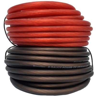 Installgear 10 Gauge Power Or Ground Wire Red/black Wire 25-feet