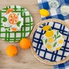 Pavilion Gift Company - Lemons - 11.5" Glass Platter with Bowl - Serving Platters - 4 of 4
