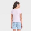 Girls' Short Sleeve Supersoft Scoop Neck T-Shirt - art class™ Pink L: Lightweight Knit Casual Pullover - 2 of 3