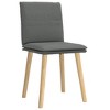 vidaXL Dining Chair Set of 2 Dark Grey - 3 of 4