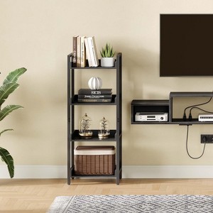 Greenstell Modern Style Bookshelf, Bookcase, High Bookshelf Corner Storage Organizer for Home Office Bedroom Kitchen Living Room - 1 of 4