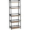 NicBex 5-Tiers Bookshelf,Bamboo Bookcase Storage Organizer Display Shelving Unit for Home Office,Living Room,Kitchen,Bathroom - 2 of 4