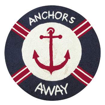 C&F Home 3'0" x 3'0" Anchors Away Hooked Rug