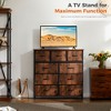 AZL1 Life Concept Utility Storage Drawers Stylish and Functional Storage, 9 Drawer Dresser for Nursery, Closet, Entryway, Brown, 39.3"*11.8"*39.9" - 4 of 4