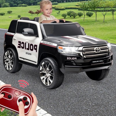 Licensed Toyota Land Cruiser 12V Kids Ride-On Car Truck, 2-Seater, 3 Speeds, Remote Control, LED Lights, Music & Horn