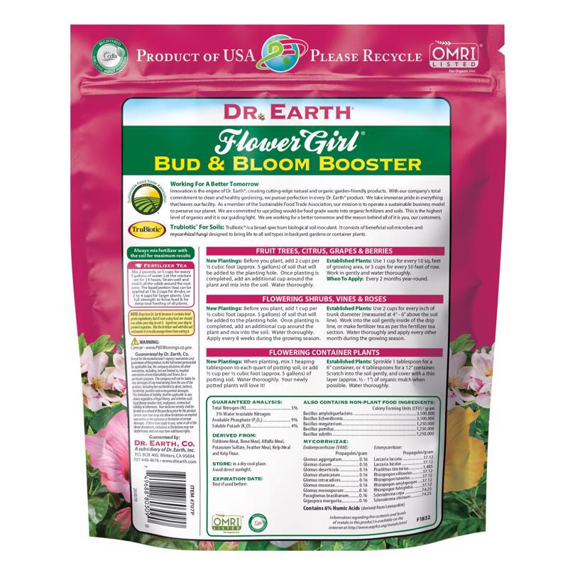 Dr. Earth Flower Girl Organic Granules Rose, Citrus Plant Food 4 lb, 3 of 7