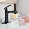 Grungis Single Hole Bathroom Sink Faucet with Deck Plate,Bathroom Faucet with Pop Up Drain and Supply Lines for Home Sinks - 2 of 4