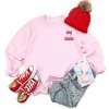 Simply Sage Market Women's Graphic Sweatshirt Embroidered Merry Christmas Bold Cursive - 3 of 4