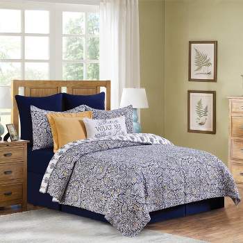C&F Home Serena Cotton Quilt Set  - Reversible and Machine Washable