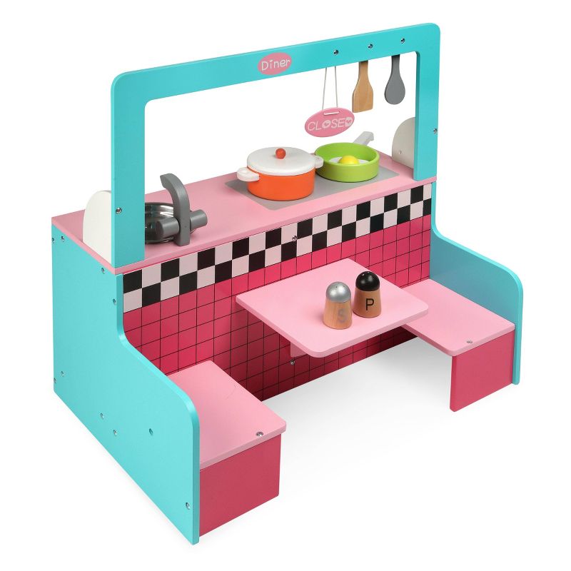 Badger Basket Retro Diner and Kitchen Doll Playset with Accessories, 1 of 9