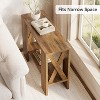 Tribesigns 2-Tier Side Table, Farmhouse End Table with Storage Shelves, Sofa Side Table for Small Spaces, Living Room, Bedroom, Rustic Brown - 4 of 4