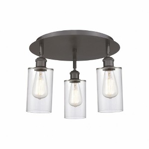 Clymer - 3 Light Flush Mount In Art Deco Style-9.38 Inches Tall and 15.63 Inches Wide - 1 of 1