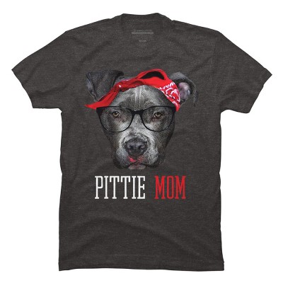 Men's Design By Humans Mother's Day Pittie Mom Pitbull Dog Lovers By dandingroz T-Shirt