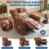 Living Room Chair w/ Massage and Heat - Electric Rocking Recliner w/Overstuffed Back, 2 Side Pockets & Remote - 4 of 4