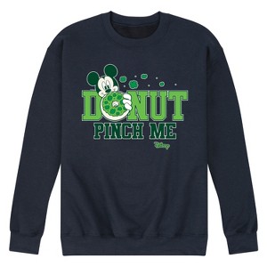Men's - Disney - Donut Pinch Me Graphic Fleece Sweatshirt - 1 of 4