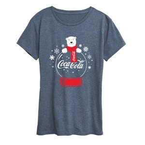Women's - Coca-Cola - Polar Bear Snowglobe Short Sleeve Graphic T-Shirt - 1 of 4