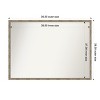 Amanti Art Mila Non-Beveled Wood Framed Bathroom Vanity Wall Mirror - 3 of 4