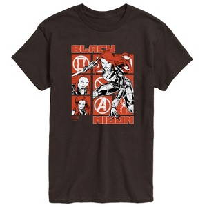 Men's - Marvel - Black Widow Grid Short Sleeve Graphic T-Shirt - 1 of 4
