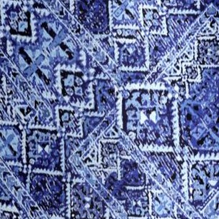 blue tapestry patchwork