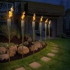 Sorbus 5 Feet Tall Set of 12 Bamboo Outdoor Torches with Metal Oil Canister & Snuffer Cover - 2 of 4