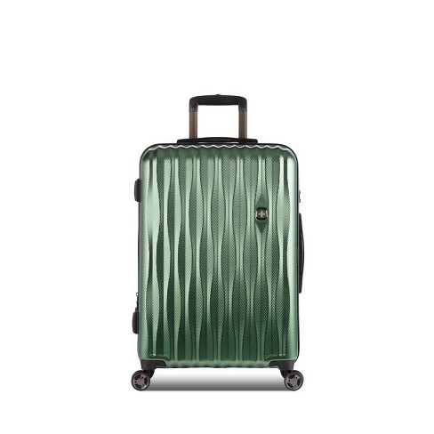 Swissgear Energie Hardside Medium Checked Spinner Suitcase Verdun Green Target