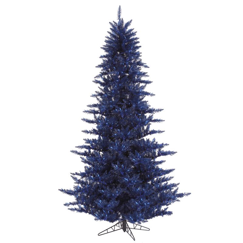 Vickerman Navy Blue Fir Christmas Artificial Tree, 1 of 6