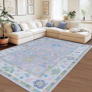 LOVEVOOK Large Area Rugs for Living Room, Non-Slip Bedroom Rug, Modern Oushak Carpet Machine Washable Rugs, Ideal for Office Dining Room - 1 of 2