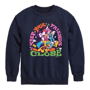 Boys' - Disney - Mickey & Friends Graphic Long Sleeve Fleece Sweatshirt - 1 of 4