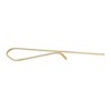 Black Bow Jewelry 14K Yellow Gold Diagonal Striped Tie Bar, 6.5 x 50mm - 2 of 4