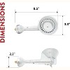GasOne High Pressure Cast-Iron Round Burner Head with Brass Fitting O, Regulator & Hose, 50200+2109 - 3 of 4