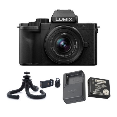 Panasonic LUMIX DC-G100KK 4K Mirrorless Vlogging Camera Bundle with Accessory