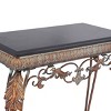 Set of 2 Traditional Iron Console Tables with Mirror Bronze - Olivia & May: Elegant Foyer Furniture, Wall-Mountable - 3 of 4