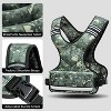 Attop Adjustable Weight Vest 4-32lb Green Camo Unisex with 6 Weights for Home Workout Running Strength Training - 3 of 4