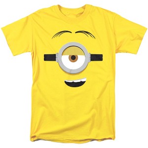 Men's Minions Stuart Face T-Shirt - 1 of 4