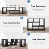 GALAXHERO Console TV Stand Media Entertainment Center for 50 55 60 65 75 inch TVs, Modern Storage TV Table with Bookcase Shelf - 4 of 4