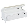 NicBex Classic Entryway Bench with Cushion,MDF/Rubberwood Shoe Bench with 3 Drawers,Multi-Functional Storage Bench  for Bedroom,Entryway&Hallways - 4 of 4
