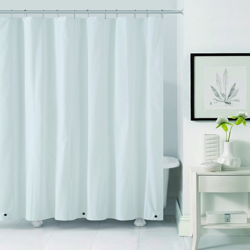 Dainty Home Light Weight Shower Curtain Liner With Magnetized Hem ...