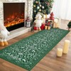 Christmas Washable Area Rug, Xmas Foldable Festive Decor Indoor Mat, Low Pile Stain Resistant Floor Carpet for Living Room, Bedroom - 2 of 4