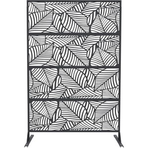 Coucheta Decorative Metal Garden Fence Panels, Black Outdoor Scroll Design Border for Yard, Flower Bed, Patio & Pool, Rust-Proof & Easy Snap-Together - 1 of 4