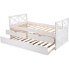 Streamdale Multi-Functional Daybed with Drawers and Trundle, White - 4 of 4