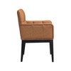 Meridian Furniture,Adrian Vegan Leather Dining Arm Chair, Set of 2 - 3 of 4