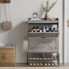 Garvee Shoe Cabinet with 2 Flip Drawers, Shoe Storage Cabinet for Entryway, Narrow Shoe Rack, Dry and Wet Separation Shoe Organizer with Metal Legs - 2 of 4