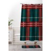 Emanuela Carratoni Tartan Theme Christmas Shower Curtain Red/Green - Deny Designs - 3 of 3