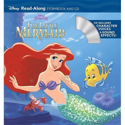 The Little Mermaid Read-Along Storybook and CD - by Disney Book Group (Paperback)