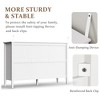 RoyalCraft Modern Fluted Design Dresser with 6 Drawers for Bedroom Storage, White - Chest Organizer Cabinet and Nightstand Furniture Set - 3 of 4