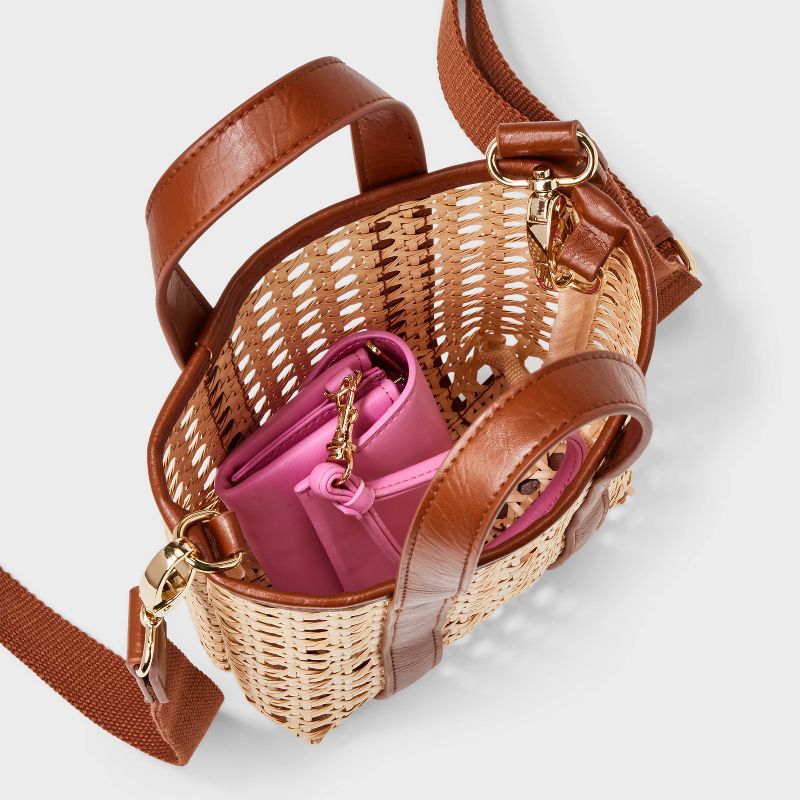 Caning Mini Tote Handbag - Universal Thread™, 5 of 13
