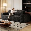 71" Modern Upholstered Corduroy Sofa with Deep Seat, Comfortable Lounge Couch for Living Room, Bedroom, or Small Apartments–The Pop Home - 2 of 4