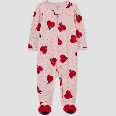 Carter's Just One You® Baby Girls' Little Sister Footed Pajama - Rose Pink  : Target